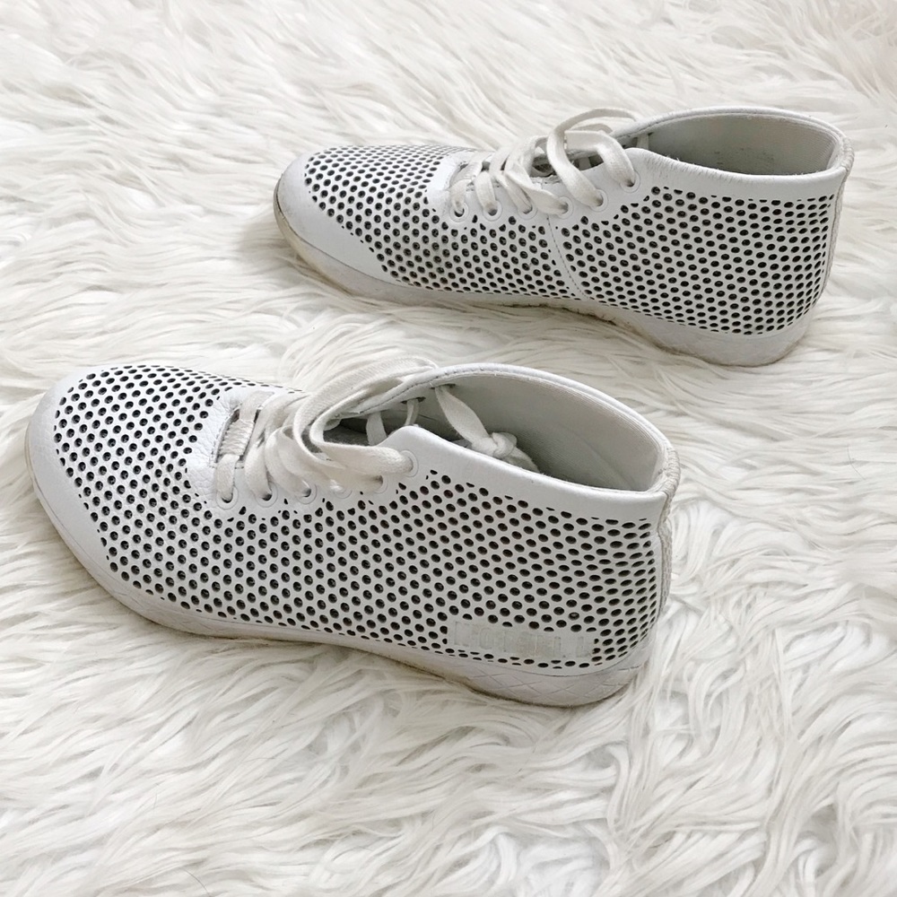 NOBULL White Leather Mids